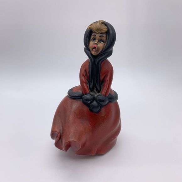 Vintage MCM Atlantic Mold Christmas Caroler 1950’s -60’s (Signed) Handpainted - Picture 1 of 16